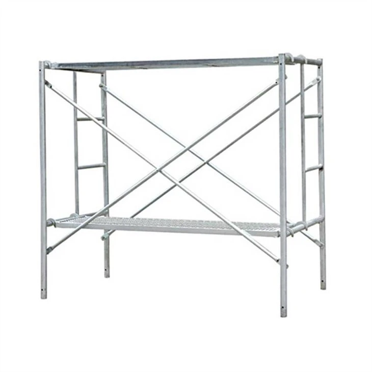 Blue Orange Red painted Mason Frame Scaffolding