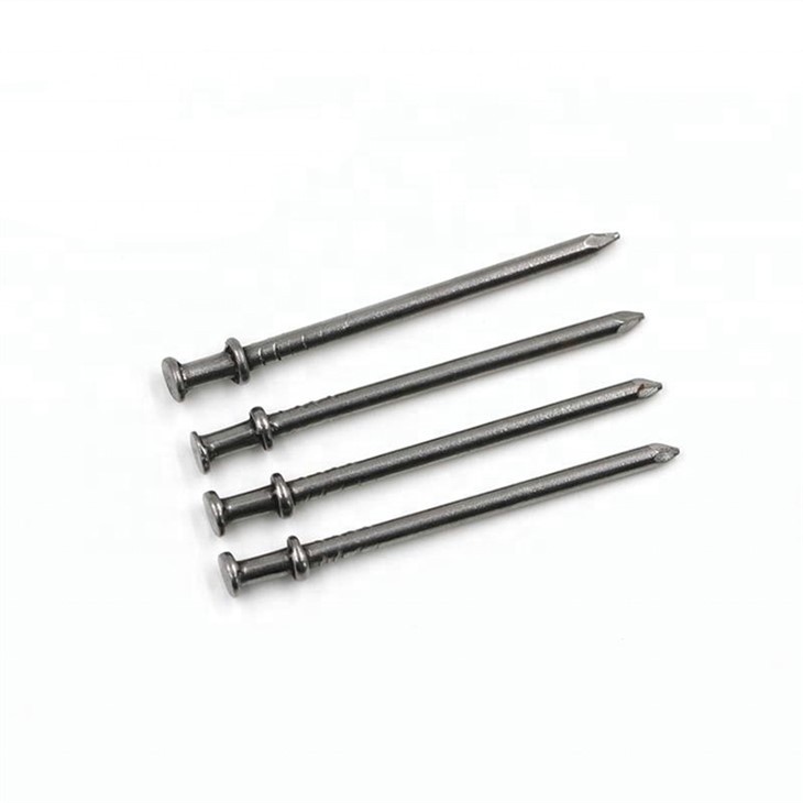 Polished duplex head nail