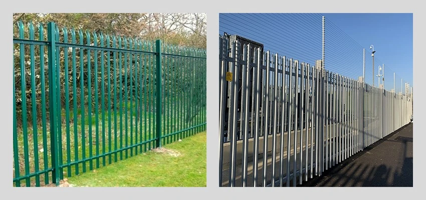 Steel Palisade Fencing application Steel Palisade Fencing application